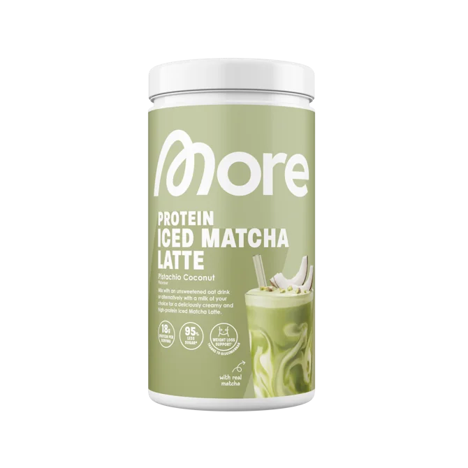 More Protein Iced Matcha Latte „Pistachio Coconut“