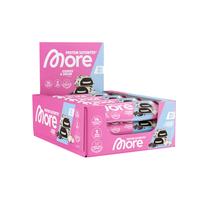 More Protein Satisbites „Cookies & Cream“ — 12er Tray