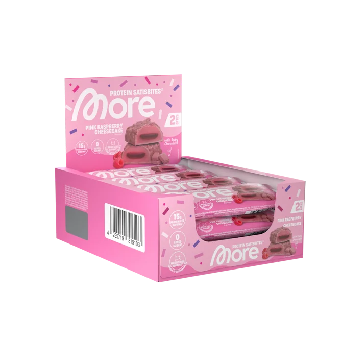 More Protein Satisbites „Pink Raspberry Cheesecake“ — 12er Tray