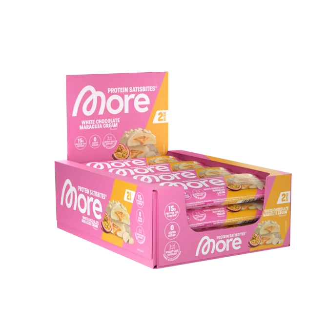 More Protein Satisbites „White Chocolate Maracuja Cream“ — 12er Tray